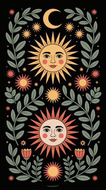 Mystical cozy autumn phone backgrounds