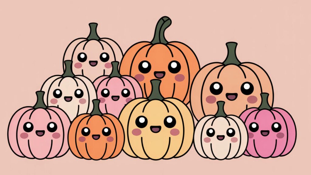 Pastel Pumpkin autumn-themed computer backgrounds