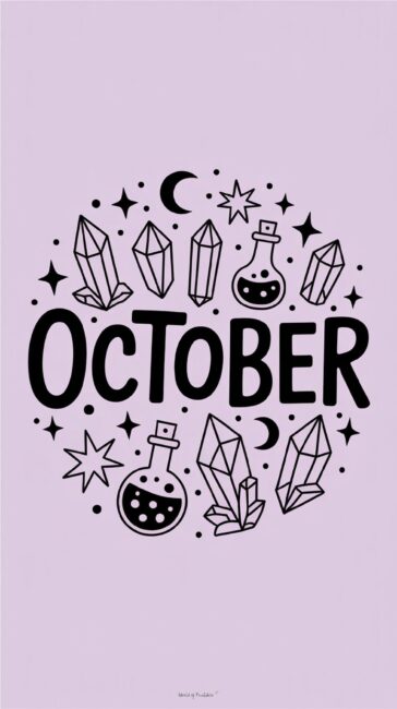 Pastel october theme wallpaper