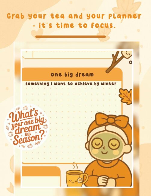 Printable Fall Focus Template