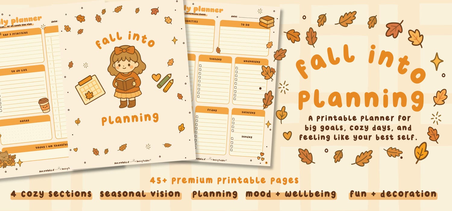 The Cutest Fall Digital Planner for Goodnotes – 45+ Cozy Pages Included ...