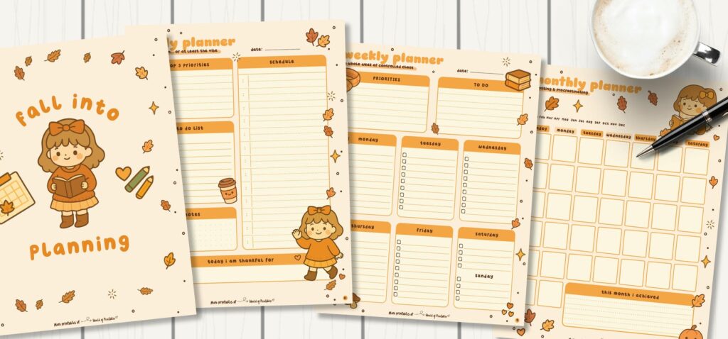 Printable Fall Planner Pages
