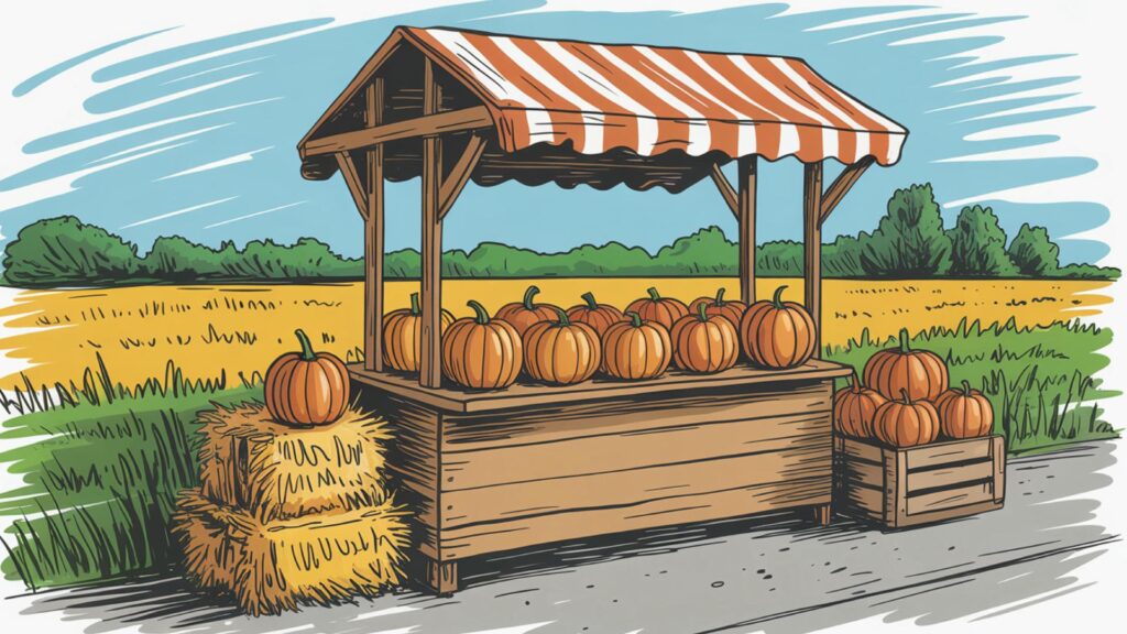 Pumpkin Stand aesthetic fall wallpapers for desktop