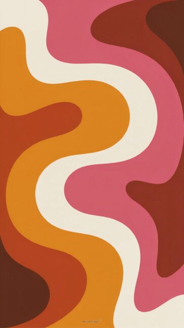 Retro fall iPhone wallpaper