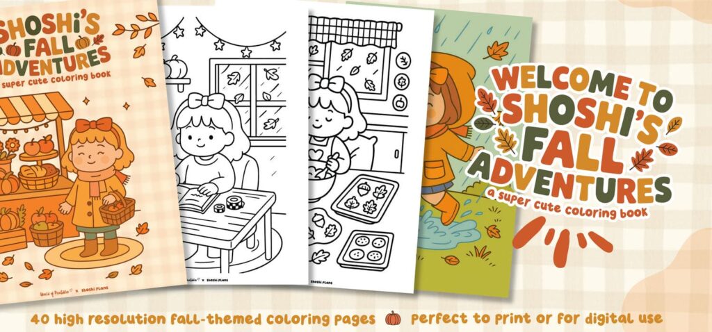 Shoshi's Fall Adventures Coloring Book