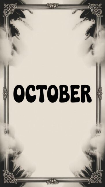 Spooky october wallpaper aesthetic