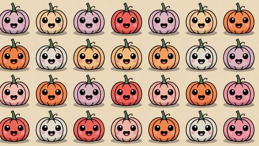 autumn desktop backgrounds Pastel Pumpkins