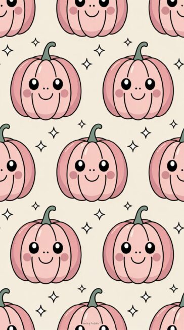 soft fall Pumpkin pastel wallpaper for phone