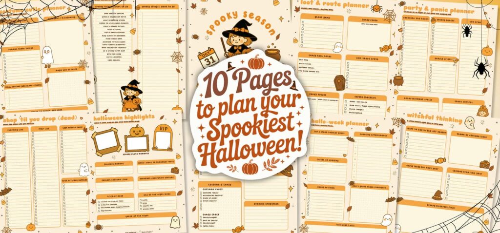 10 pages to plan your spookiest halloween
