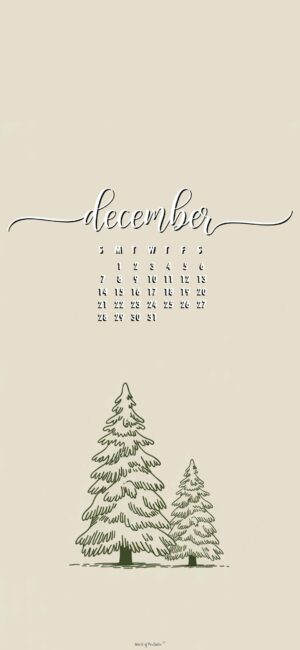 Beige-minimalist-4k-december-calendar-phone-wallpaper