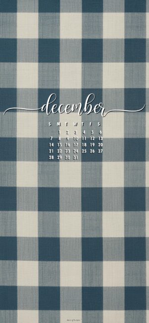 Blue-Gingham-december-phone-calendar-wallpaper