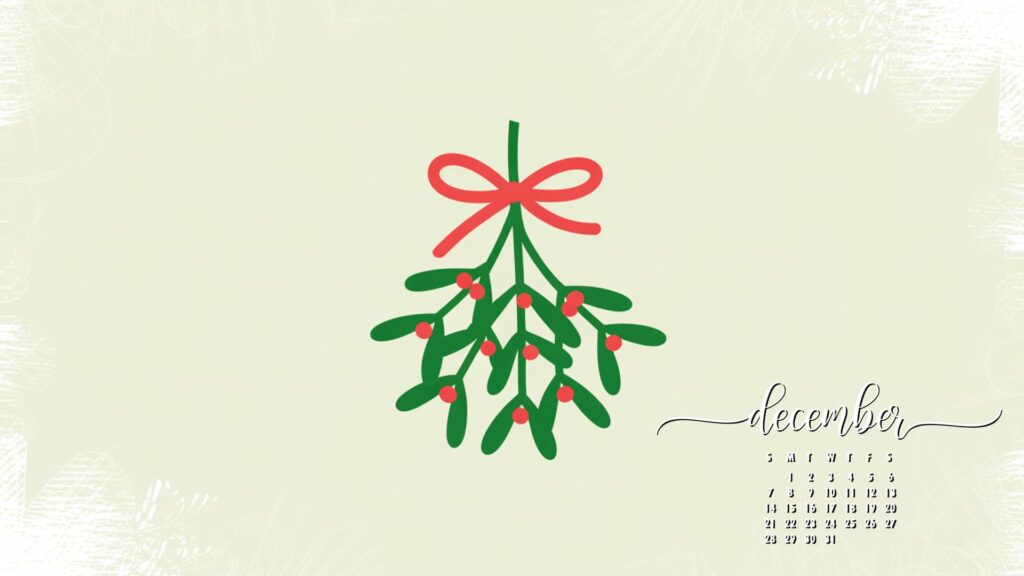 Cute-mistletoe-december-2025-desktop-wallpaper-calendar