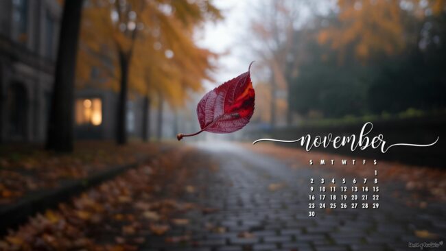 Falling-leaf-november-2025-calendar-desktop-wallpaper