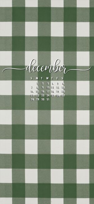 Green-Gingham-december-phone-calendar-wallpaper