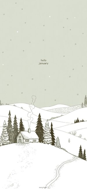 Minimalist-january-phone-wallpaper