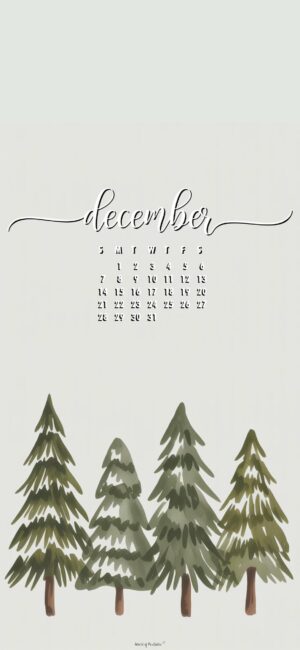 Painted-trees-december-2025-phone-wallpaper-calendar