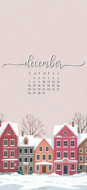 Pastel-European-homes-hd-december-2025-calendar-phone-wallpaper