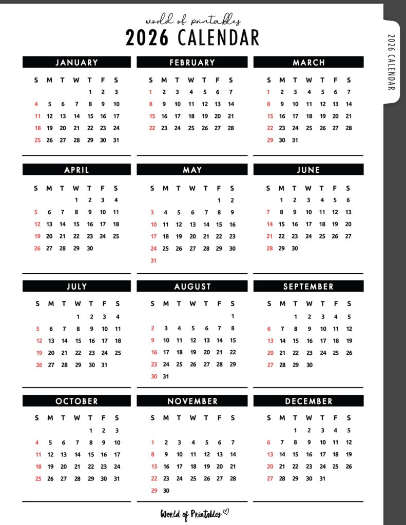 Printable 2026 Year Calendar-07