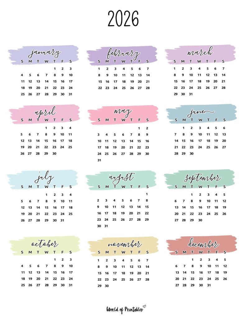 Printable 2026 Year Calendar-114