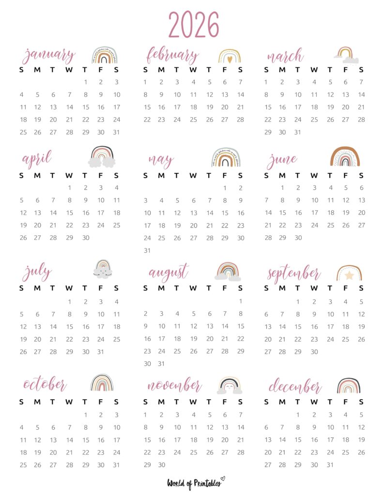 Printable 2026 Year Calendar-115