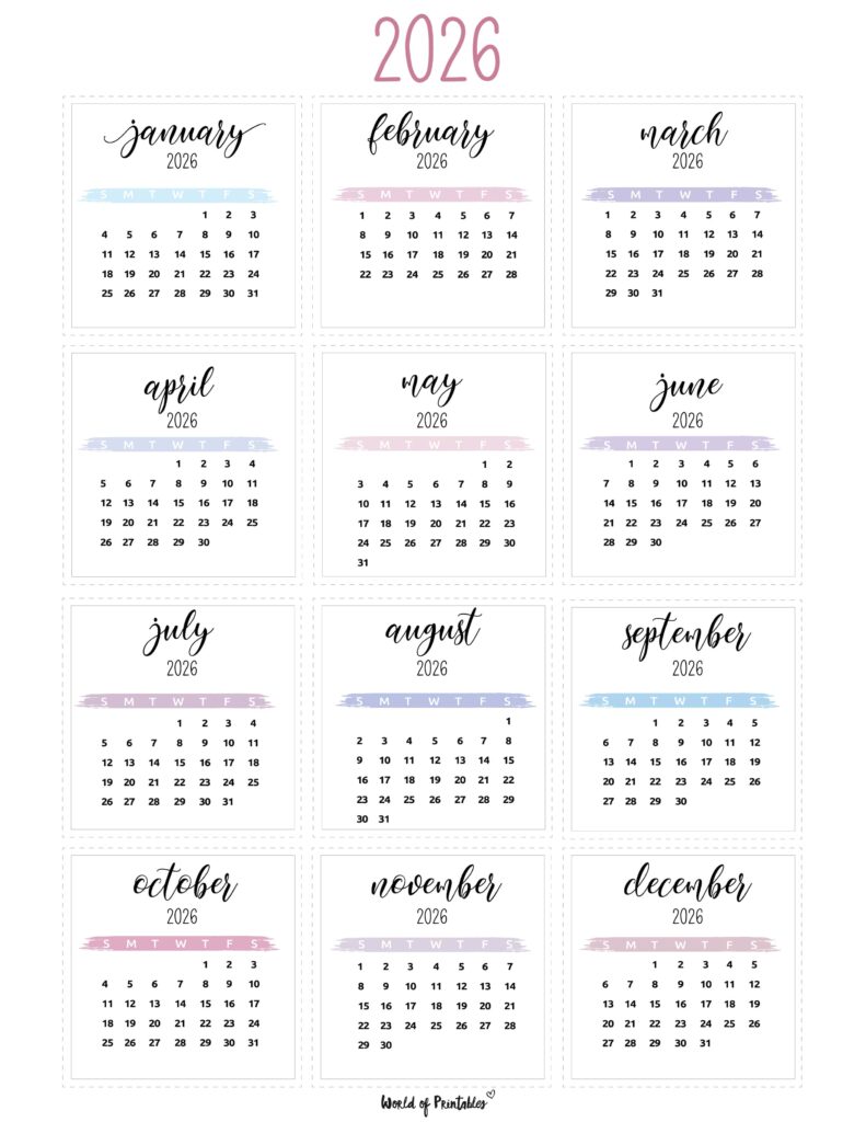 Printable 2026 Year Calendar-116
