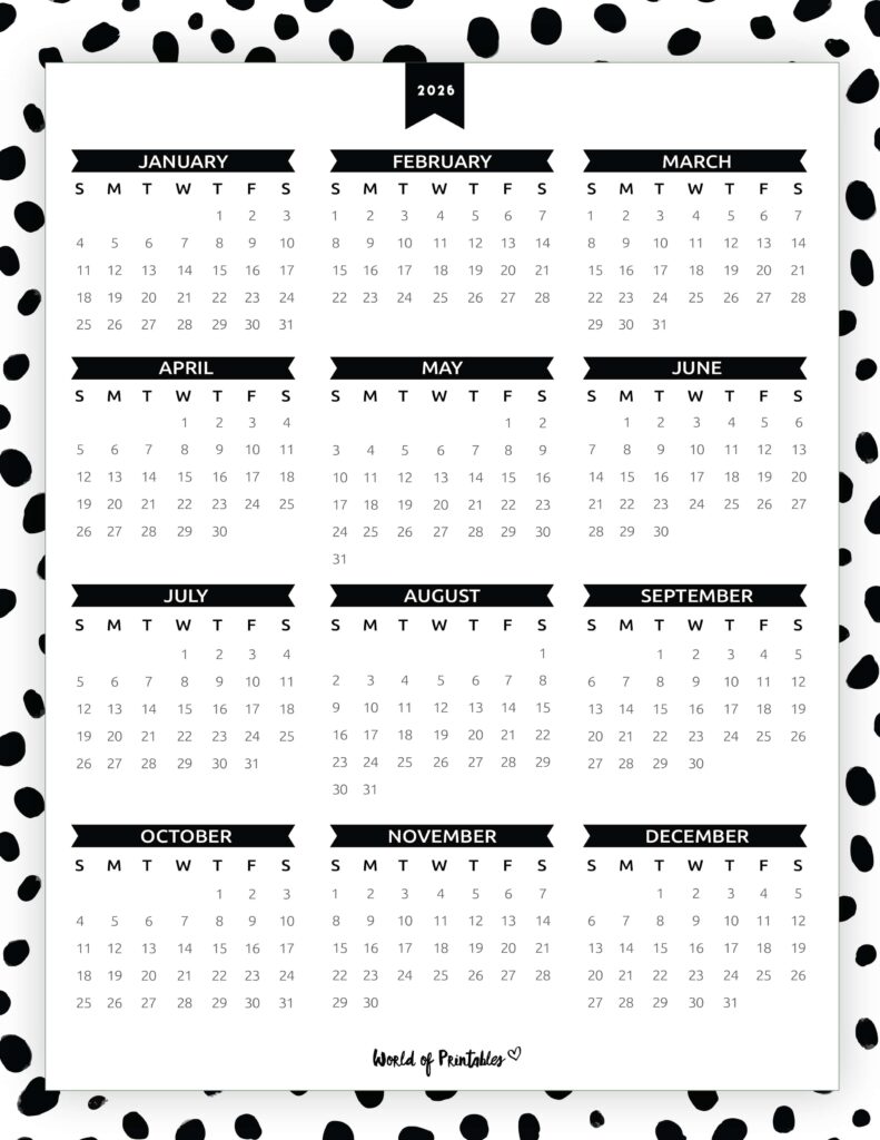 Printable 2026 Year Calendar-139