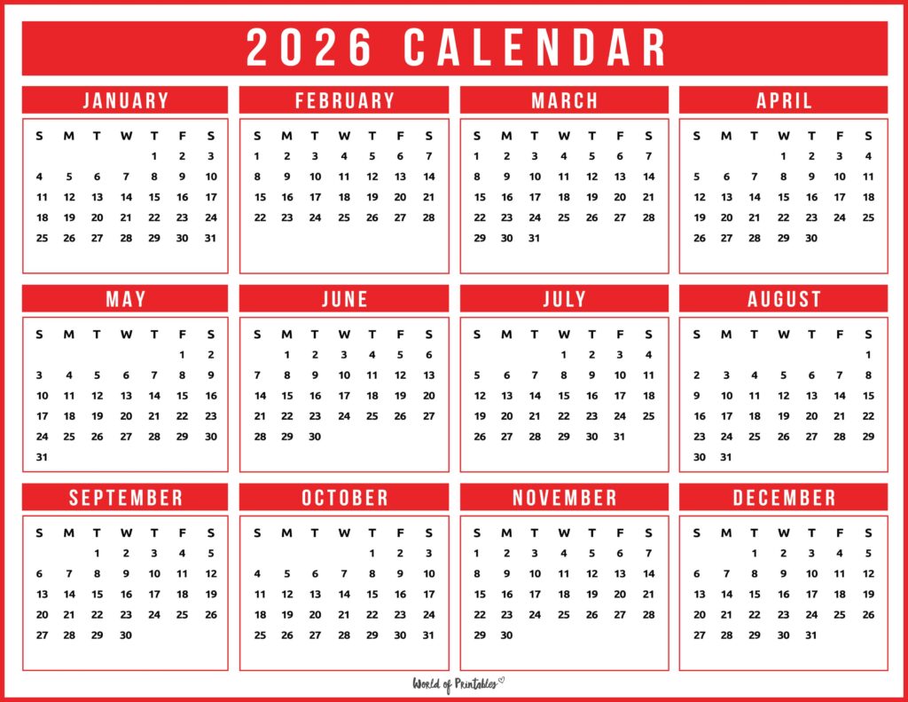 Printable 2026 Year Calendar-151