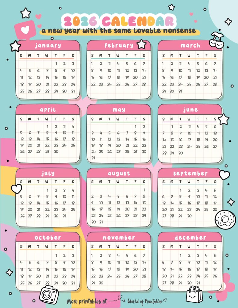 Printable 2026 Year Calendar-35