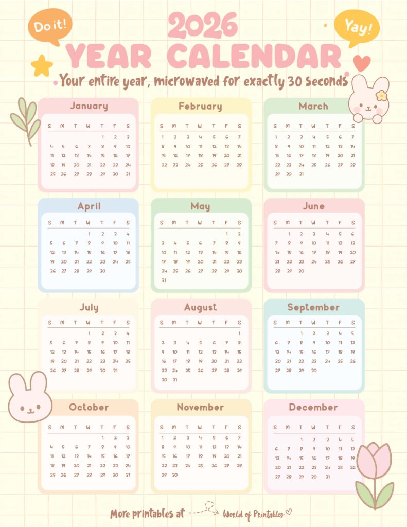 Printable 2026 Year Calendar-43