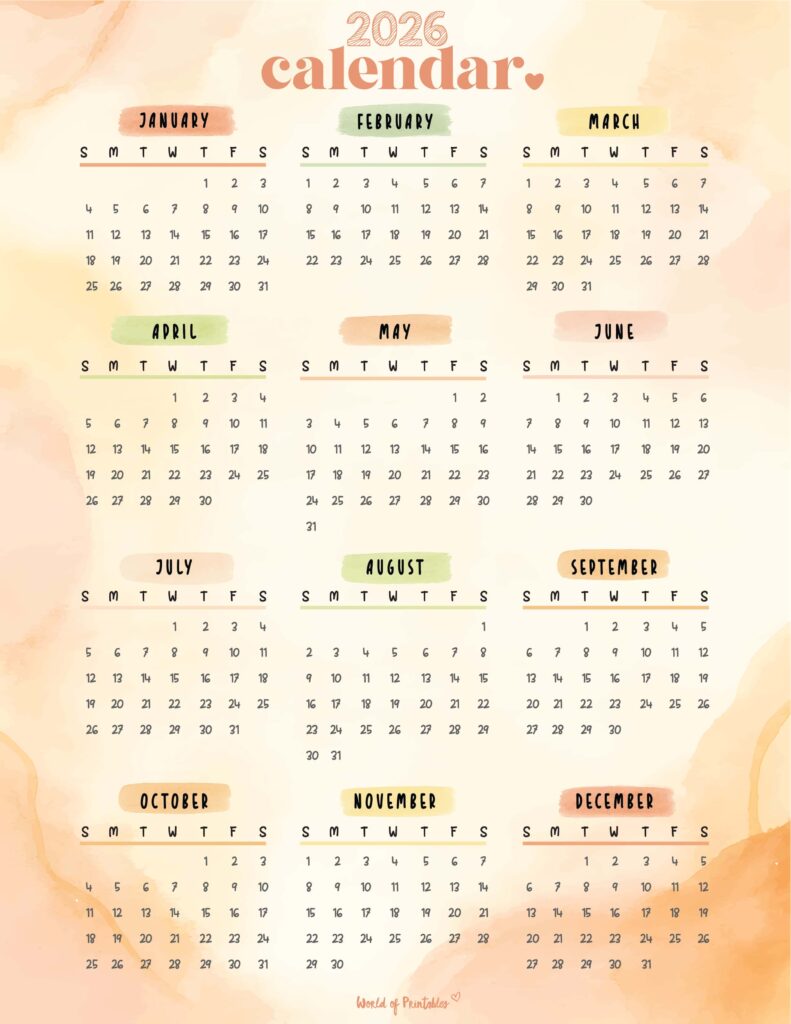 Printable 2026 Year Calendar-68