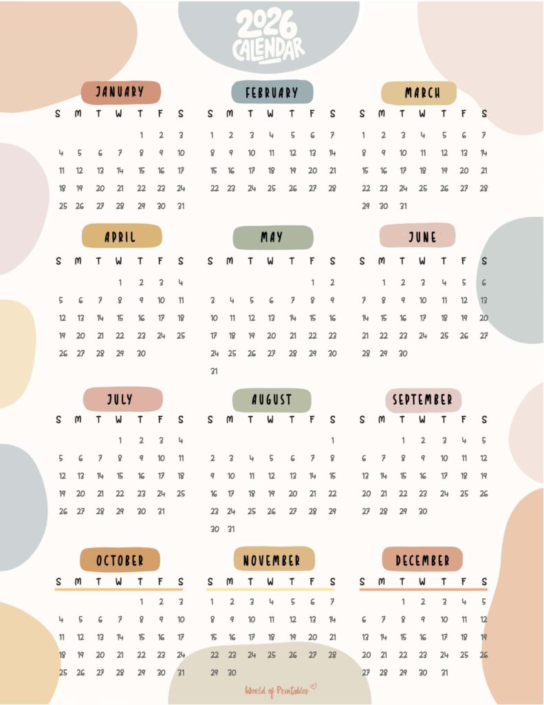 Printable 2026 Year Calendar-73