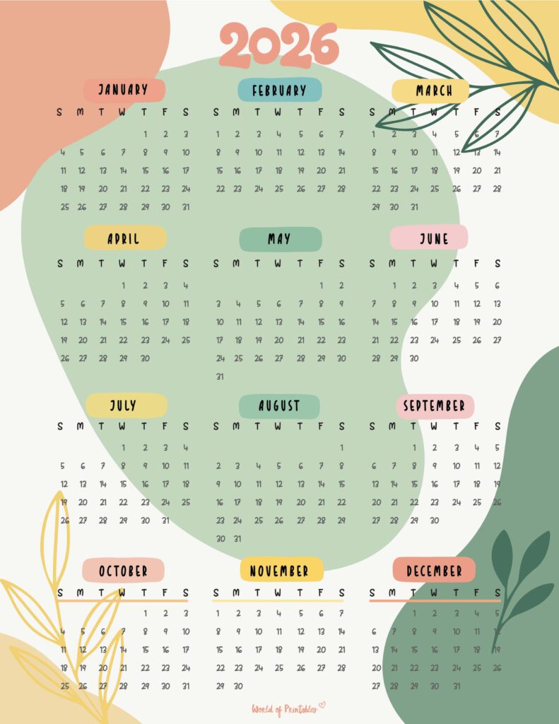 Printable 2026 Year Calendar-74