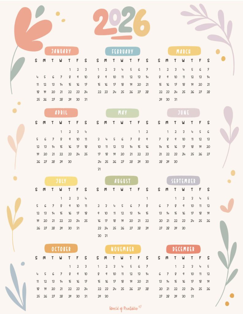 Printable 2026 Year Calendar-76