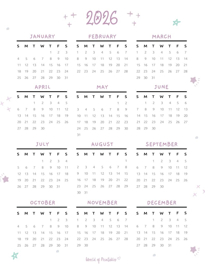 Printable 2026 Year Calendar-97