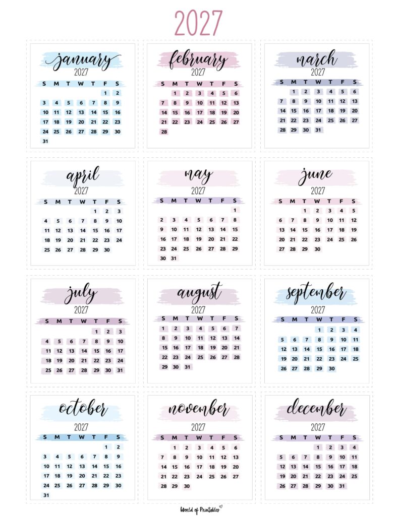 Printable 2027 Year Calendar-117