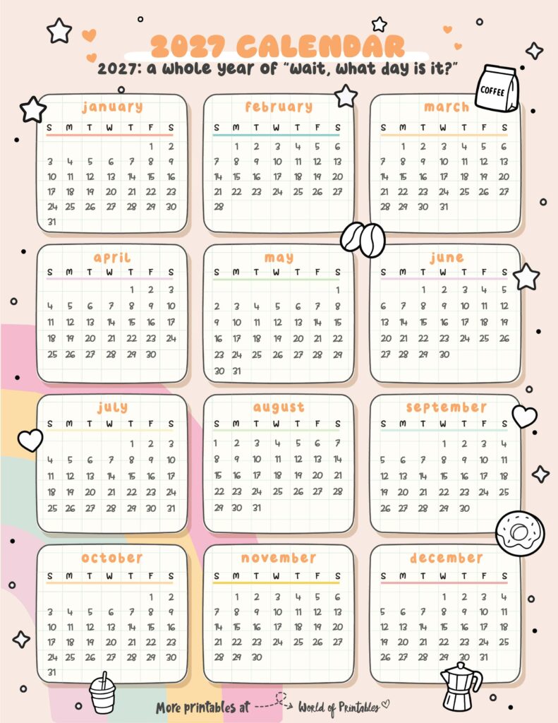 Printable 2027 Year Calendar-33