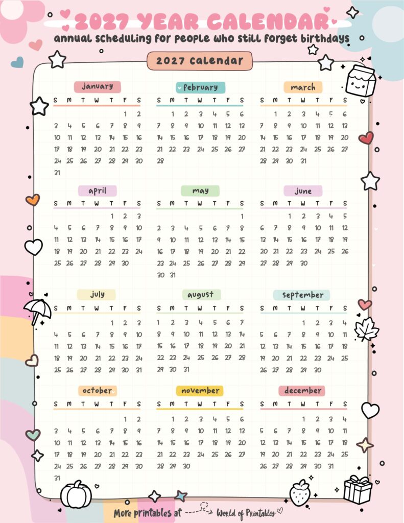 Printable 2027 Year Calendar-37