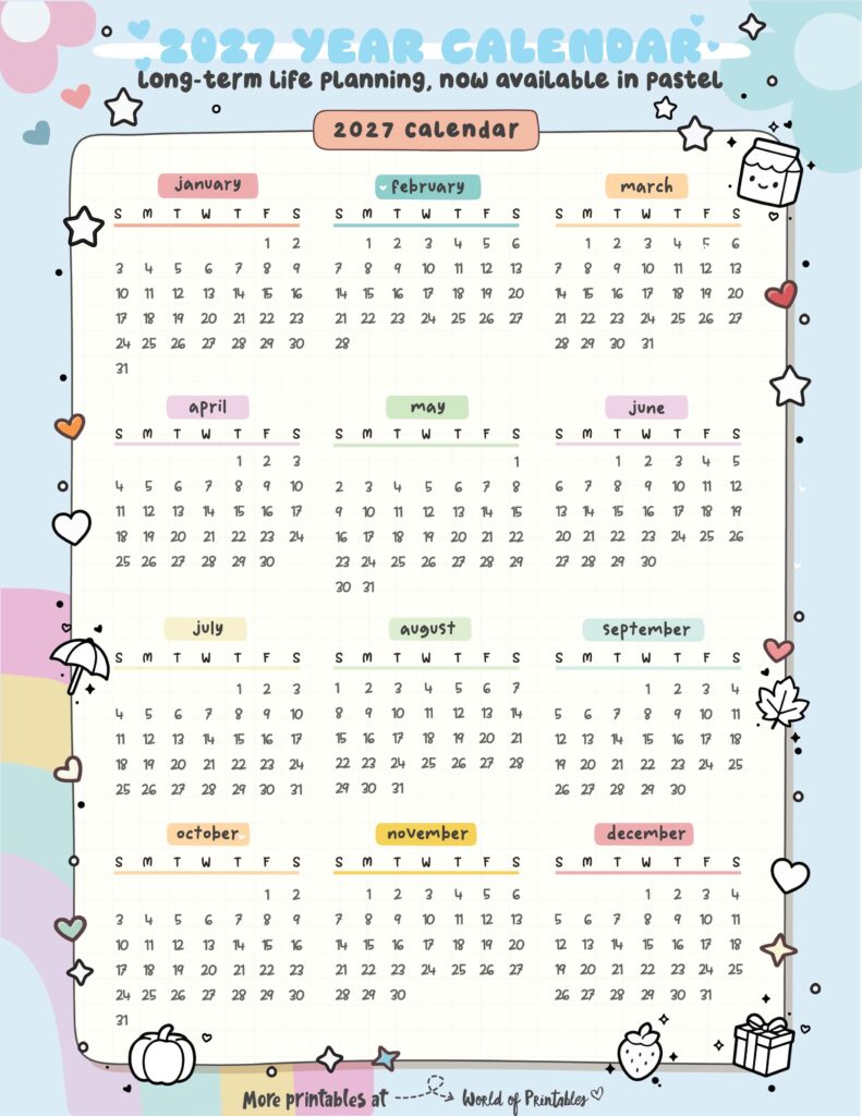 Printable 2027 Year Calendar-38