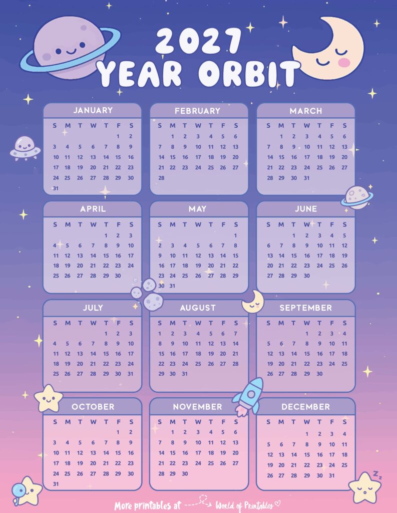 Printable 2027 Year Calendar-64