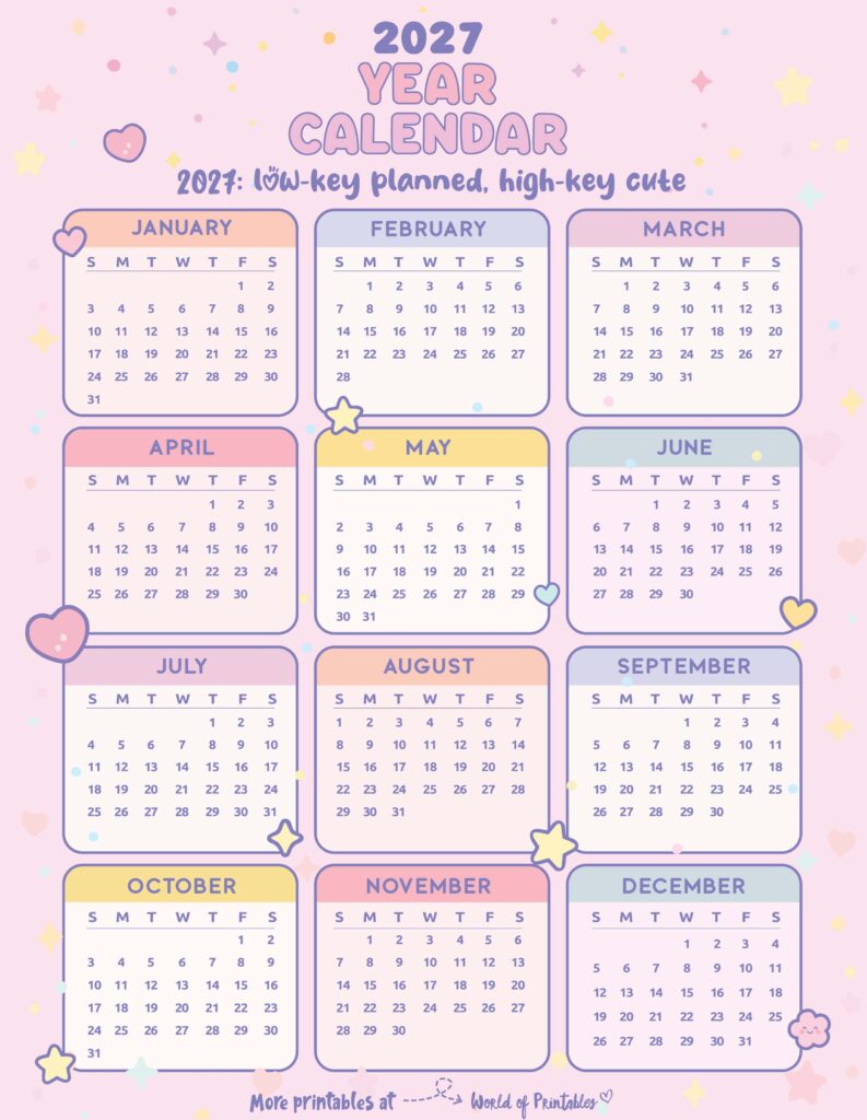 Printable 2027 Year Calendar-65