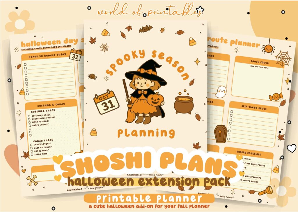 Shoshi Plans Halloween Planner Pack