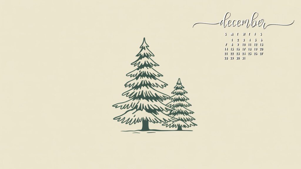 Simple-tree-december-wallpaper-desktop-calendar-hd