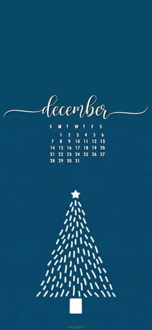 blue-and-white-pretty-december-calendar-phone-wallpaper