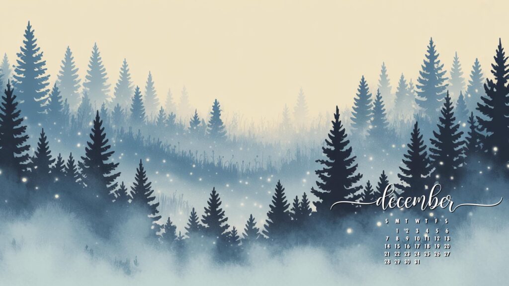 blue-forest-december-calendar-wallpaper-for-desktop