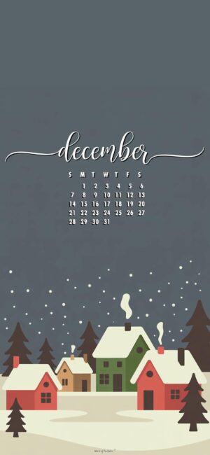 christmas-village-stylish-december-phone-calendar-wallpaper