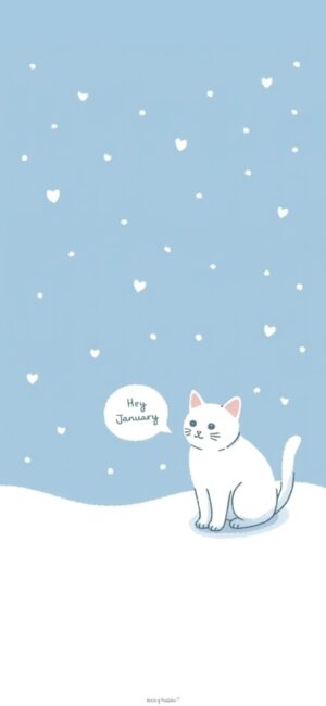 cute-cat-january-phone-wallpaper