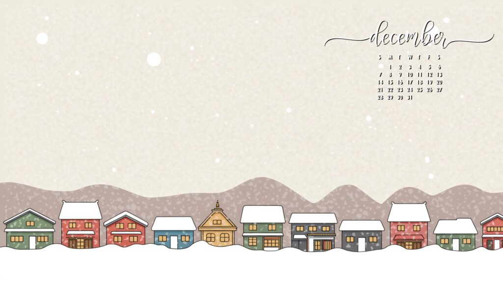 cute-houses-december-desktop-calendar-wallpaper