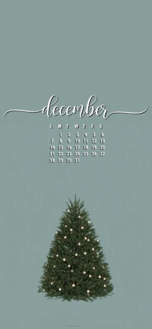 fluffy-tree-december-calendar-wallpaper-for-phone