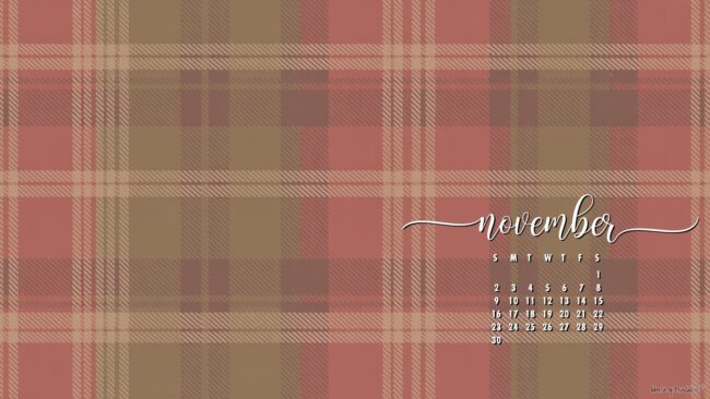 gingham-cute-aesthetic-november-calendar-wallpaper-desktop