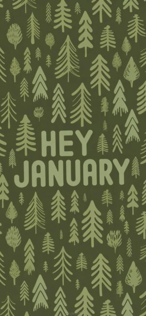 green-forest-cozy-january-phone-wallpaper